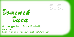 dominik duca business card